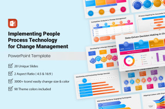 Implementing People Process Technology for Change Management PowerPoint Template